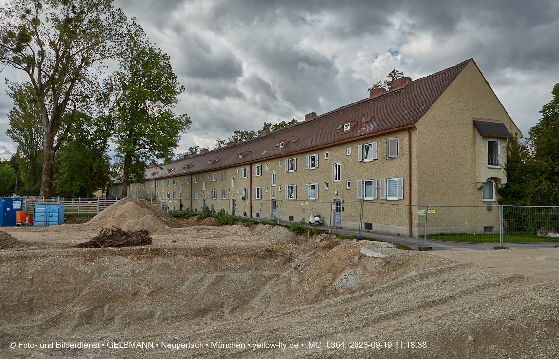 19.09.2023 - Baustelle Maikäfersiedlung in Berg am Laim und Neuperlach