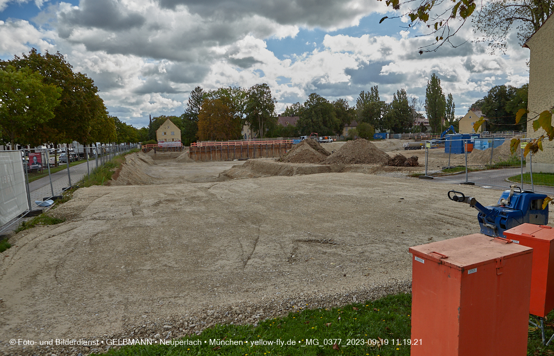 19.09.2023 - Baustelle Maikäfersiedlung in Berg am Laim und Neuperlach