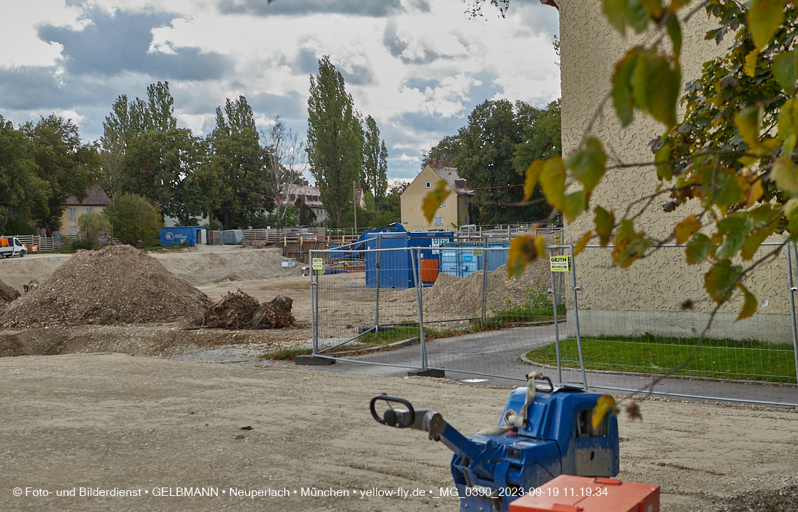 19.09.2023 - Baustelle Maikäfersiedlung in Berg am Laim und Neuperlach