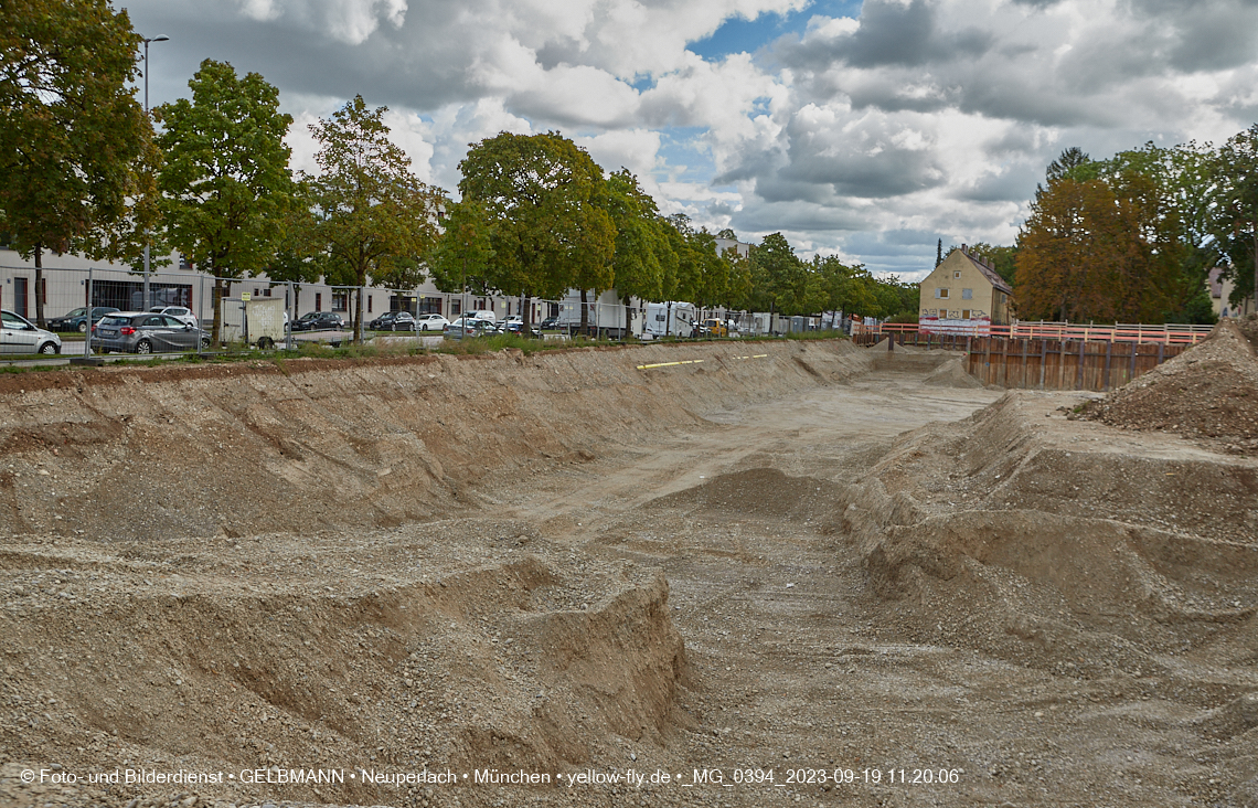 19.09.2023 - Baustelle Maikäfersiedlung in Berg am Laim und Neuperlach