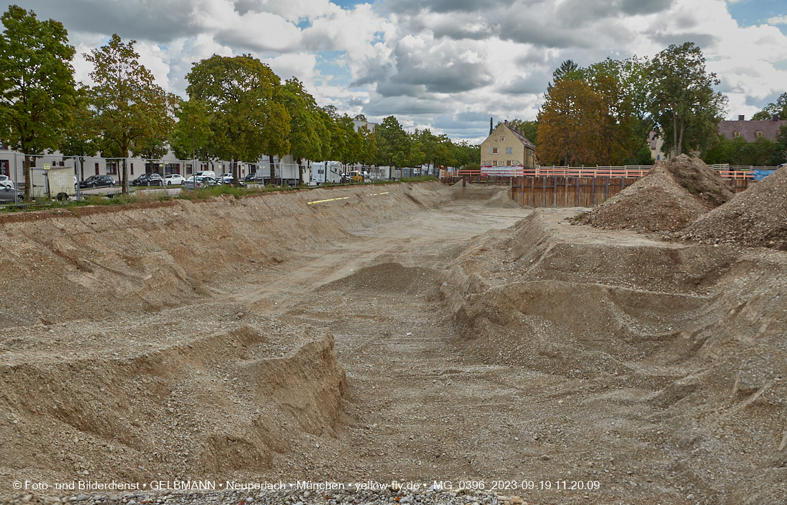 19.09.2023 - Baustelle Maikäfersiedlung in Berg am Laim und Neuperlach