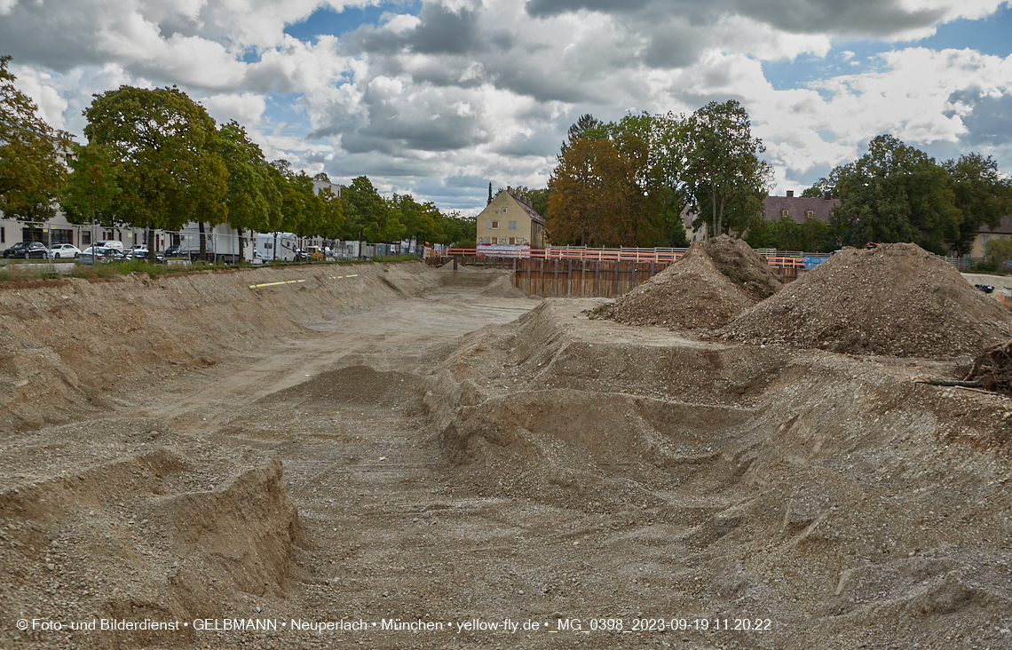 19.09.2023 - Baustelle Maikäfersiedlung in Berg am Laim und Neuperlach