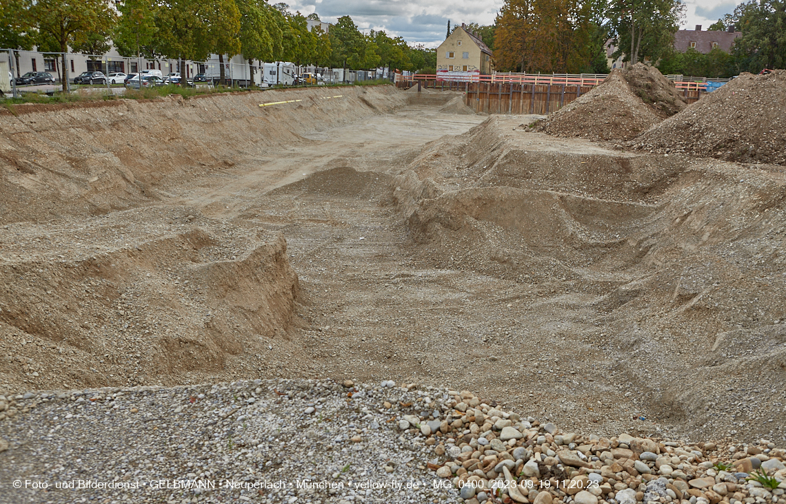 19.09.2023 - Baustelle Maikäfersiedlung in Berg am Laim und Neuperlach