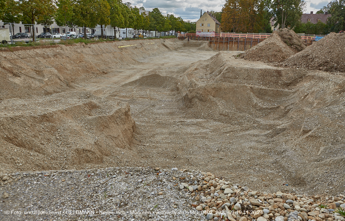 19.09.2023 - Baustelle Maikäfersiedlung in Berg am Laim und Neuperlach