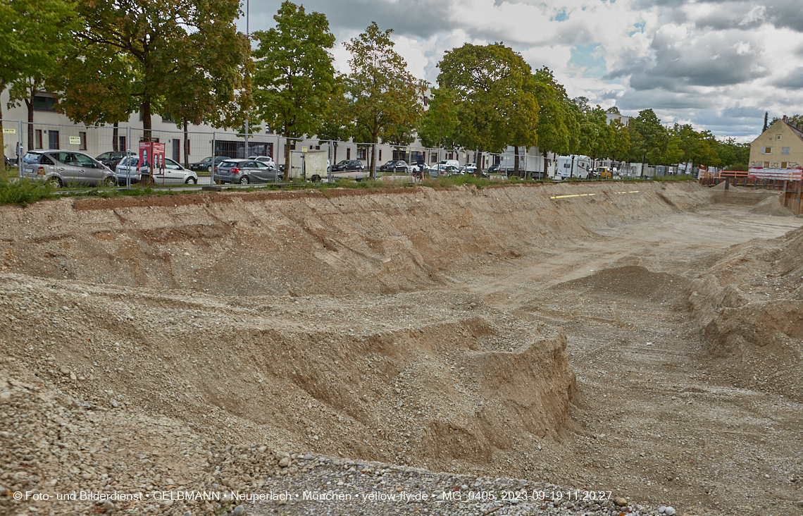 19.09.2023 - Baustelle Maikäfersiedlung in Berg am Laim und Neuperlach