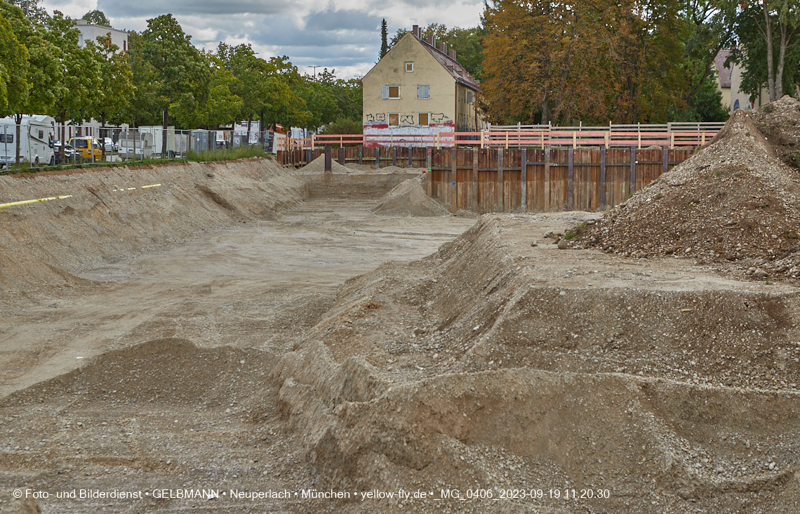 19.09.2023 - Baustelle Maikäfersiedlung in Berg am Laim und Neuperlach
