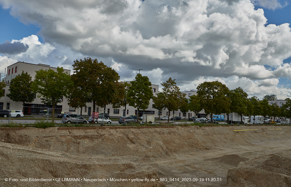19.09.2023 - Baustelle Maikäfersiedlung in Berg am Laim und Neuperlach