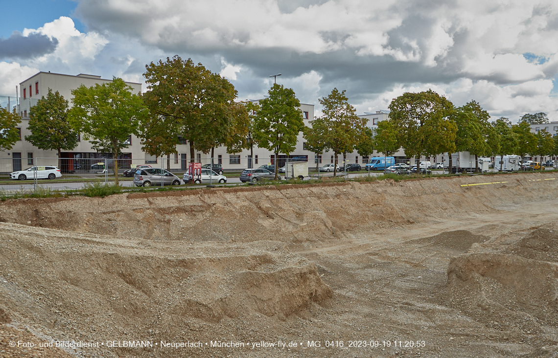 19.09.2023 - Baustelle Maikäfersiedlung in Berg am Laim und Neuperlach
