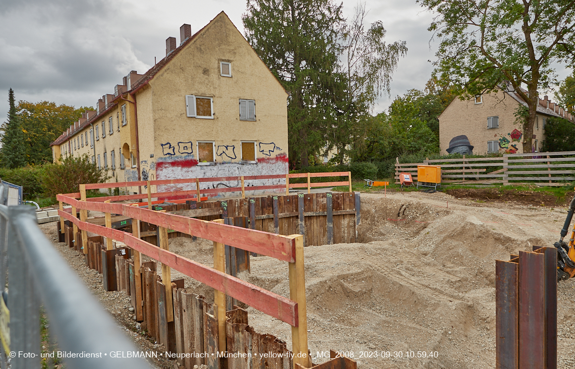 30.09.2023 - Baustelle Maikäfersiedlung in Berg am Laim und Neuperlach