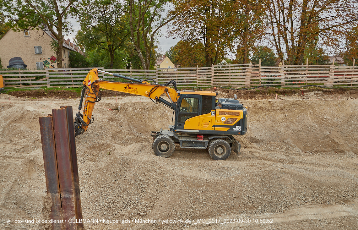 30.09.2023 - Baustelle Maikäfersiedlung in Berg am Laim und Neuperlach