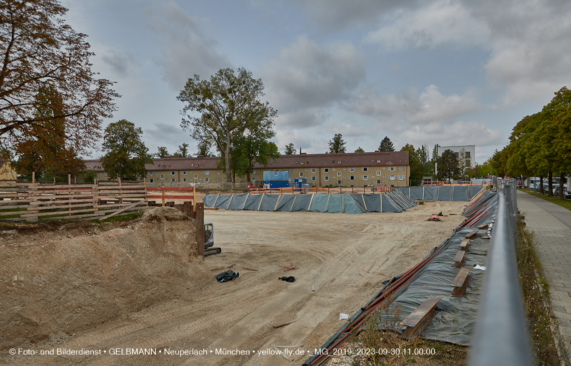 30.09.2023 - Baustelle Maikäfersiedlung in Berg am Laim und Neuperlach