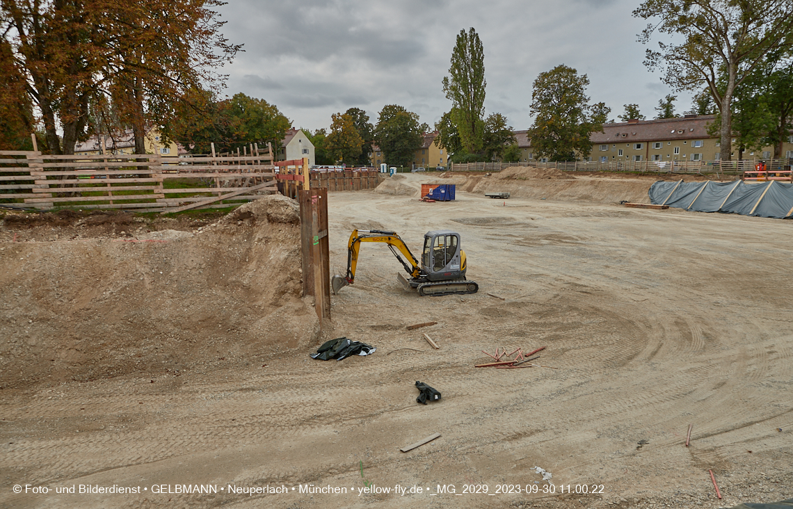 30.09.2023 - Baustelle Maikäfersiedlung in Berg am Laim und Neuperlach