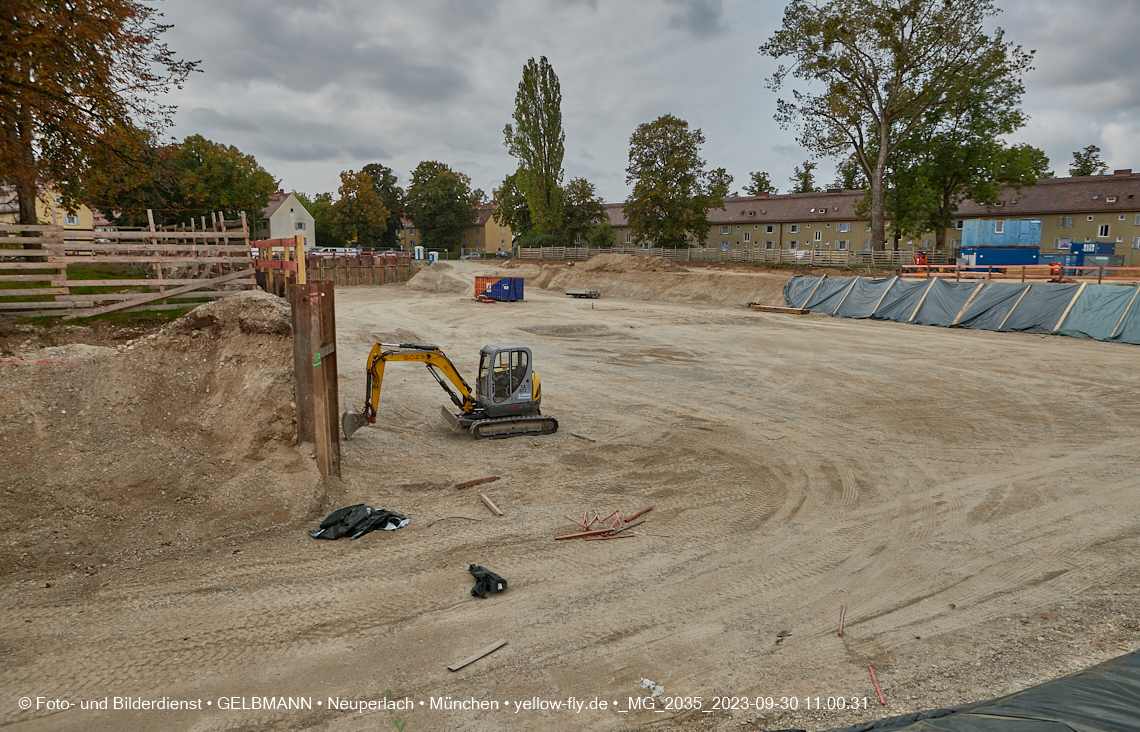 30.09.2023 - Baustelle Maikäfersiedlung in Berg am Laim und Neuperlach