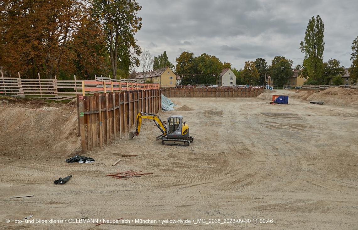 30.09.2023 - Baustelle Maikäfersiedlung in Berg am Laim und Neuperlach