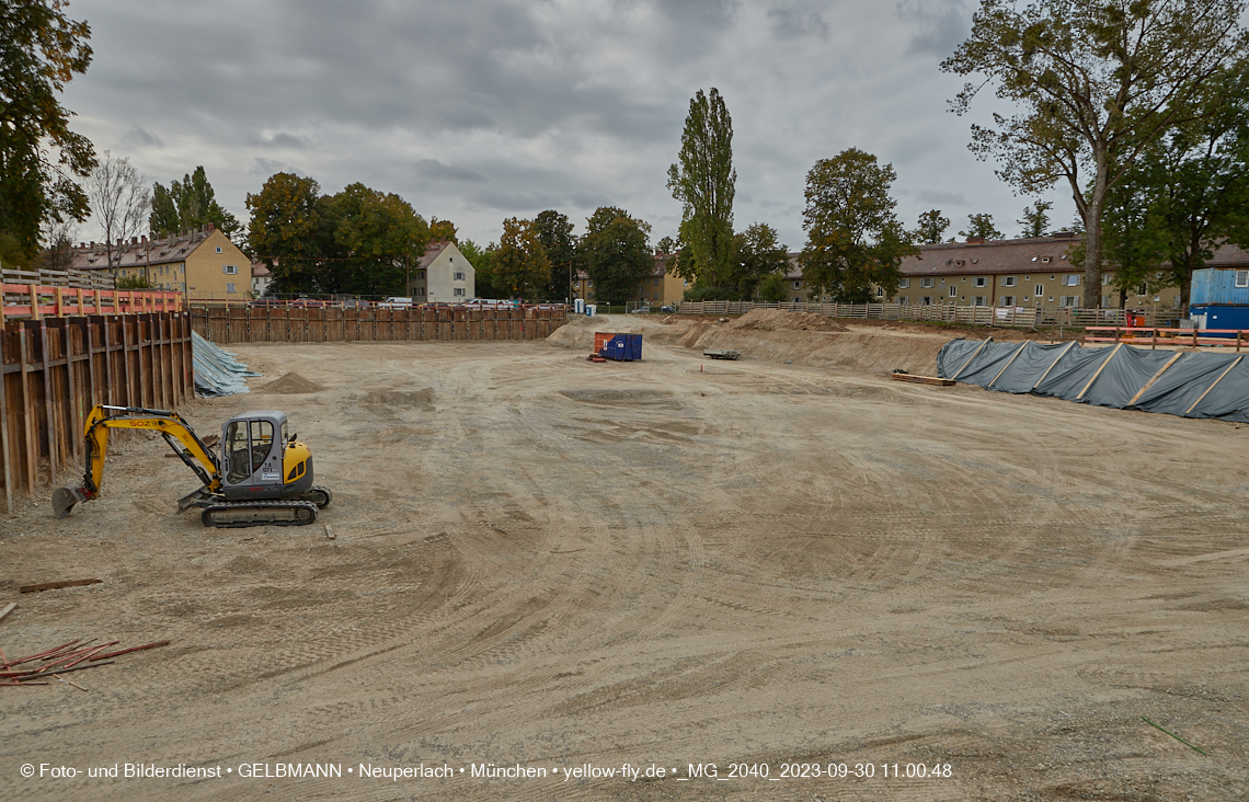30.09.2023 - Baustelle Maikäfersiedlung in Berg am Laim und Neuperlach