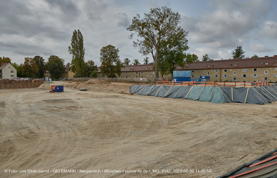 30.09.2023 - Baustelle Maikäfersiedlung in Berg am Laim und Neuperlach