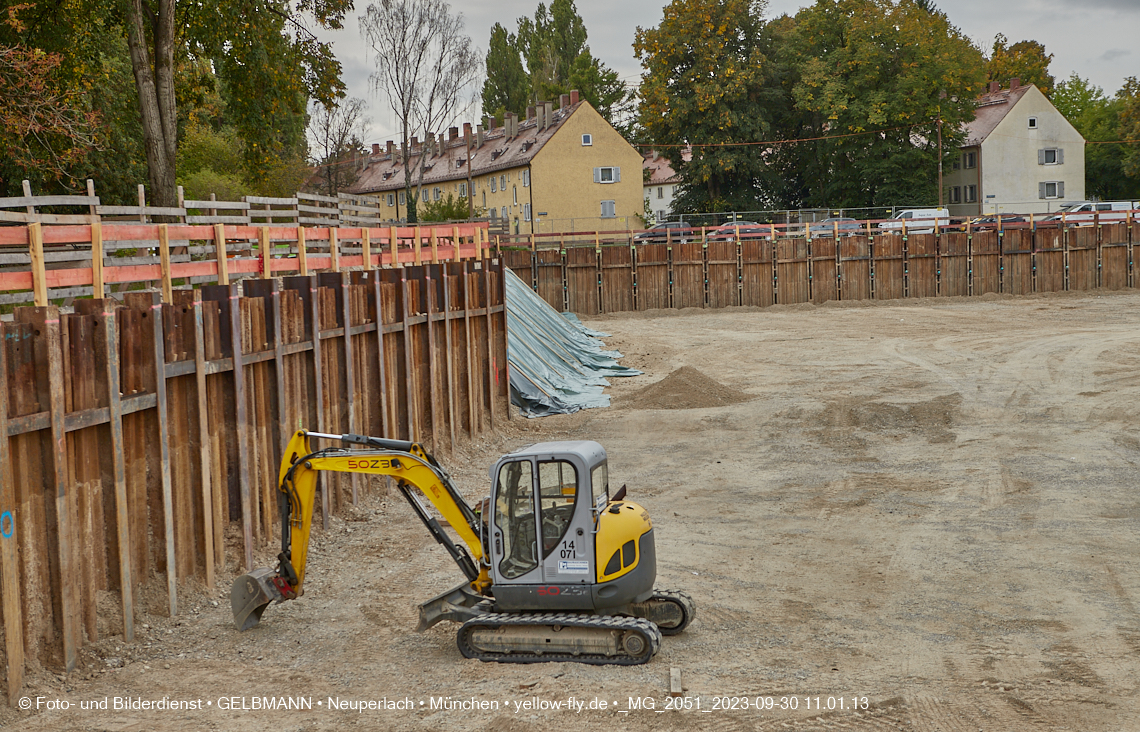30.09.2023 - Baustelle Maikäfersiedlung in Berg am Laim und Neuperlach