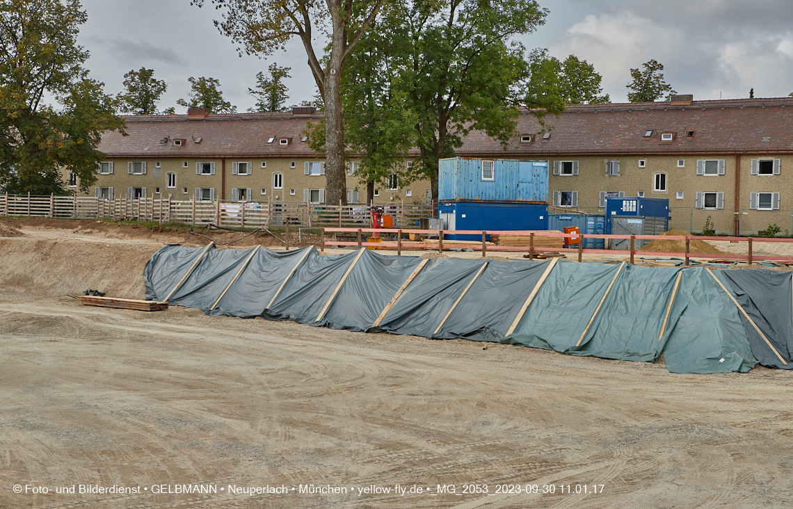 30.09.2023 - Baustelle Maikäfersiedlung in Berg am Laim und Neuperlach