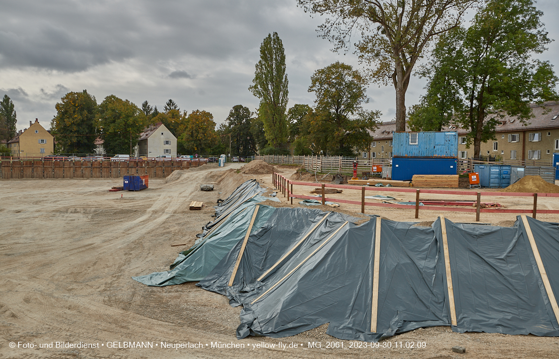 30.09.2023 - Baustelle Maikäfersiedlung in Berg am Laim und Neuperlach