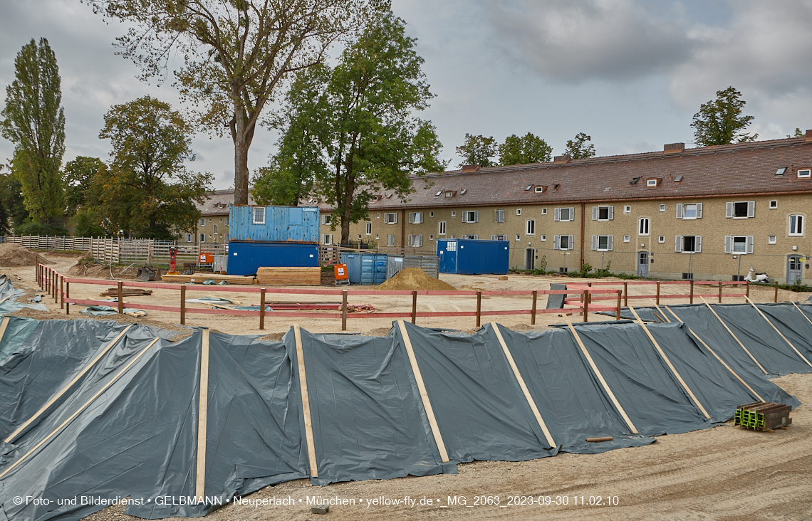 30.09.2023 - Baustelle Maikäfersiedlung in Berg am Laim und Neuperlach
