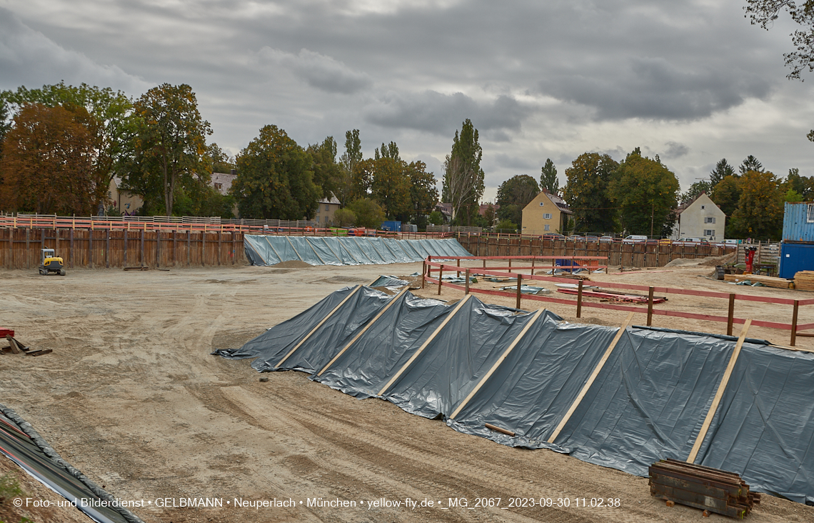30.09.2023 - Baustelle Maikäfersiedlung in Berg am Laim und Neuperlach