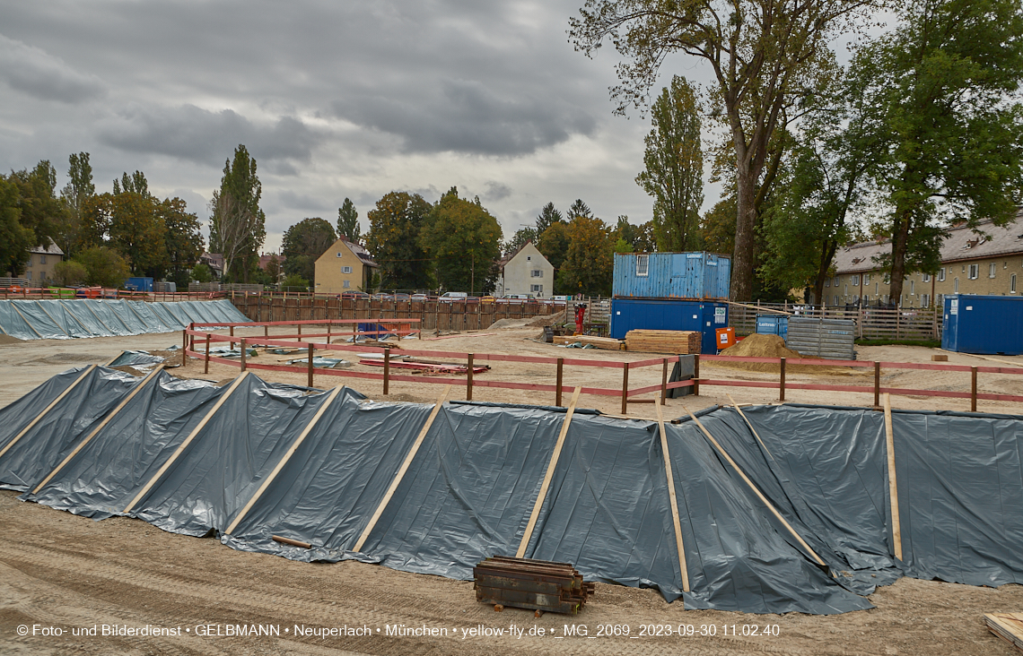 30.09.2023 - Baustelle Maikäfersiedlung in Berg am Laim und Neuperlach