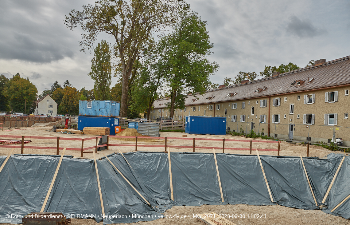 30.09.2023 - Baustelle Maikäfersiedlung in Berg am Laim und Neuperlach