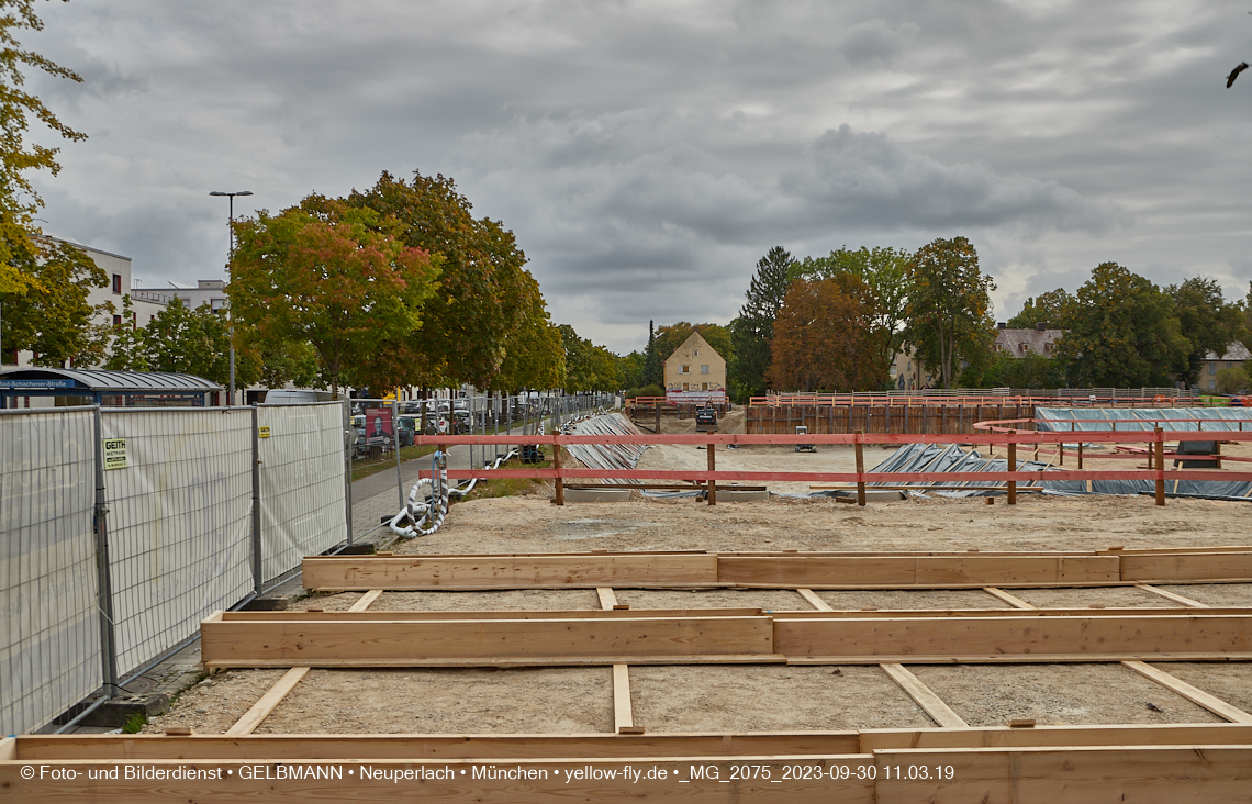 30.09.2023 - Baustelle Maikäfersiedlung in Berg am Laim und Neuperlach