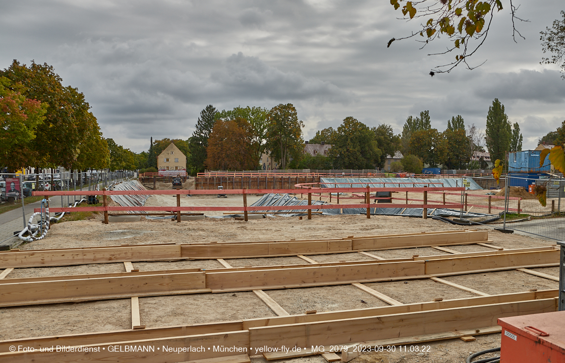 30.09.2023 - Baustelle Maikäfersiedlung in Berg am Laim und Neuperlach