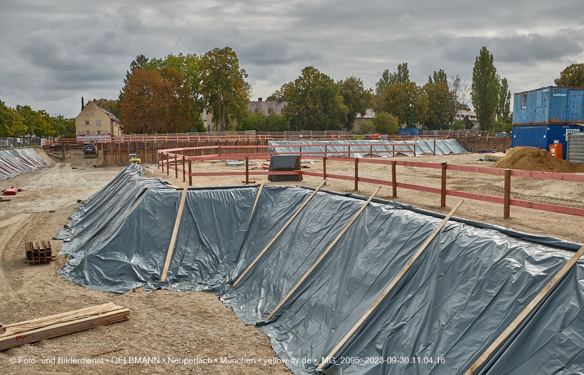30.09.2023 - Baustelle Maikäfersiedlung in Berg am Laim und Neuperlach