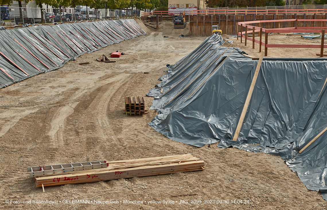 30.09.2023 - Baustelle Maikäfersiedlung in Berg am Laim und Neuperlach