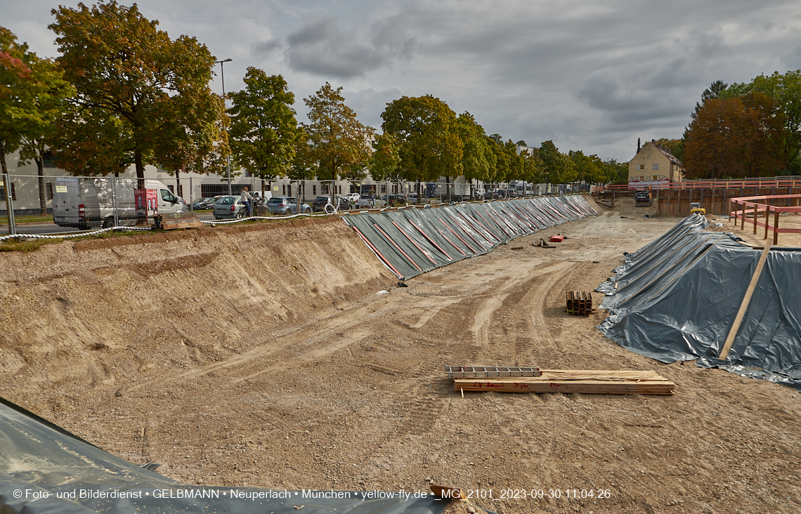 30.09.2023 - Baustelle Maikäfersiedlung in Berg am Laim und Neuperlach