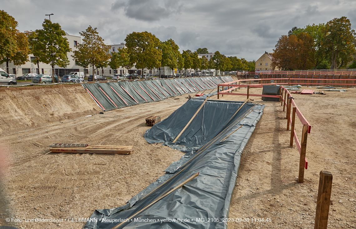 30.09.2023 - Baustelle Maikäfersiedlung in Berg am Laim und Neuperlach