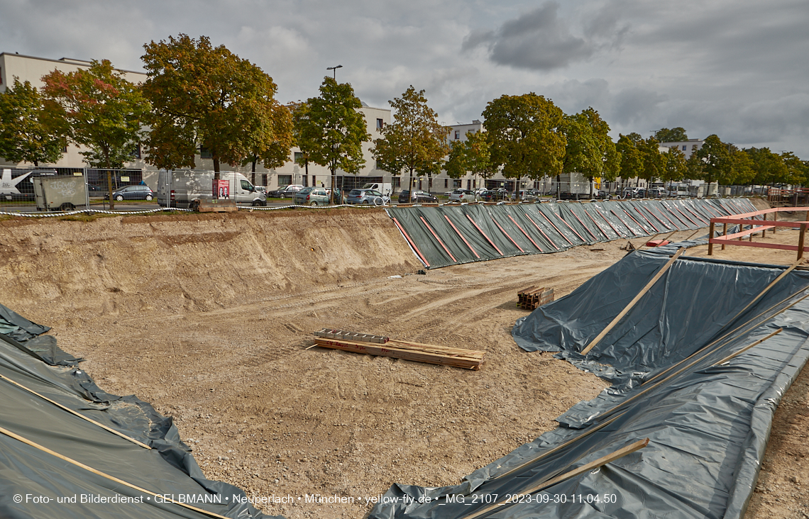 30.09.2023 - Baustelle Maikäfersiedlung in Berg am Laim und Neuperlach