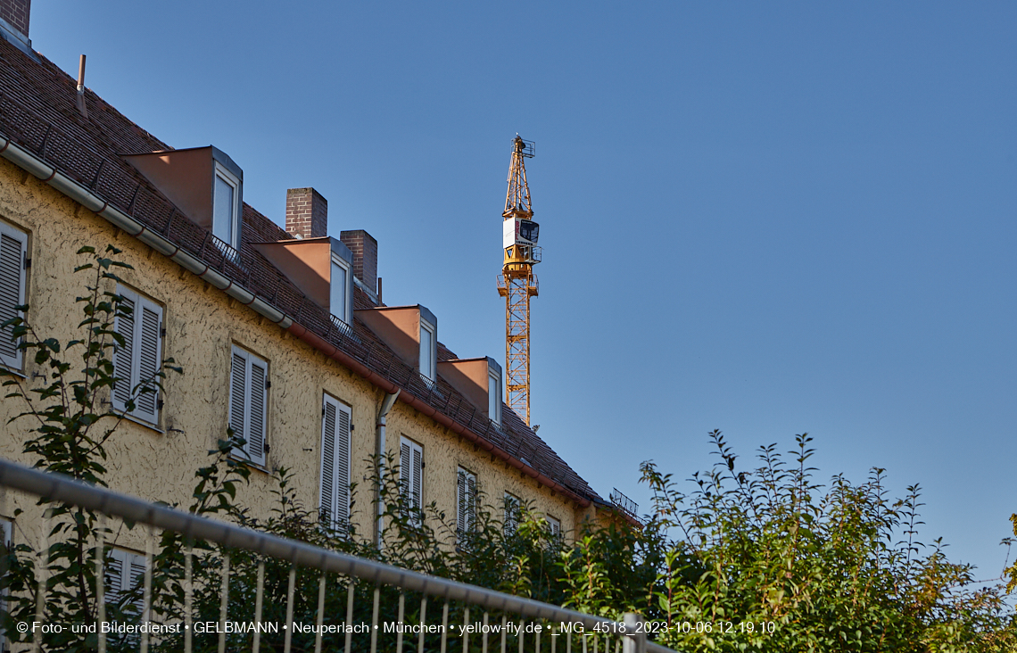 06.10.2023 - Baustelle Maikäfersiedlung in Berg am Laim und Neuperlach