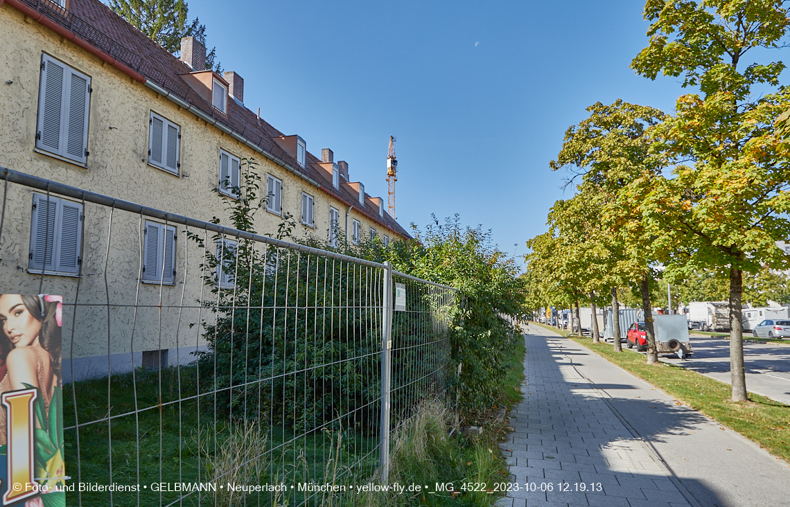 06.10.2023 - Baustelle Maikäfersiedlung in Berg am Laim und Neuperlach