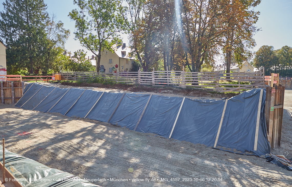 06.10.2023 - Baustelle Maikäfersiedlung in Berg am Laim und Neuperlach