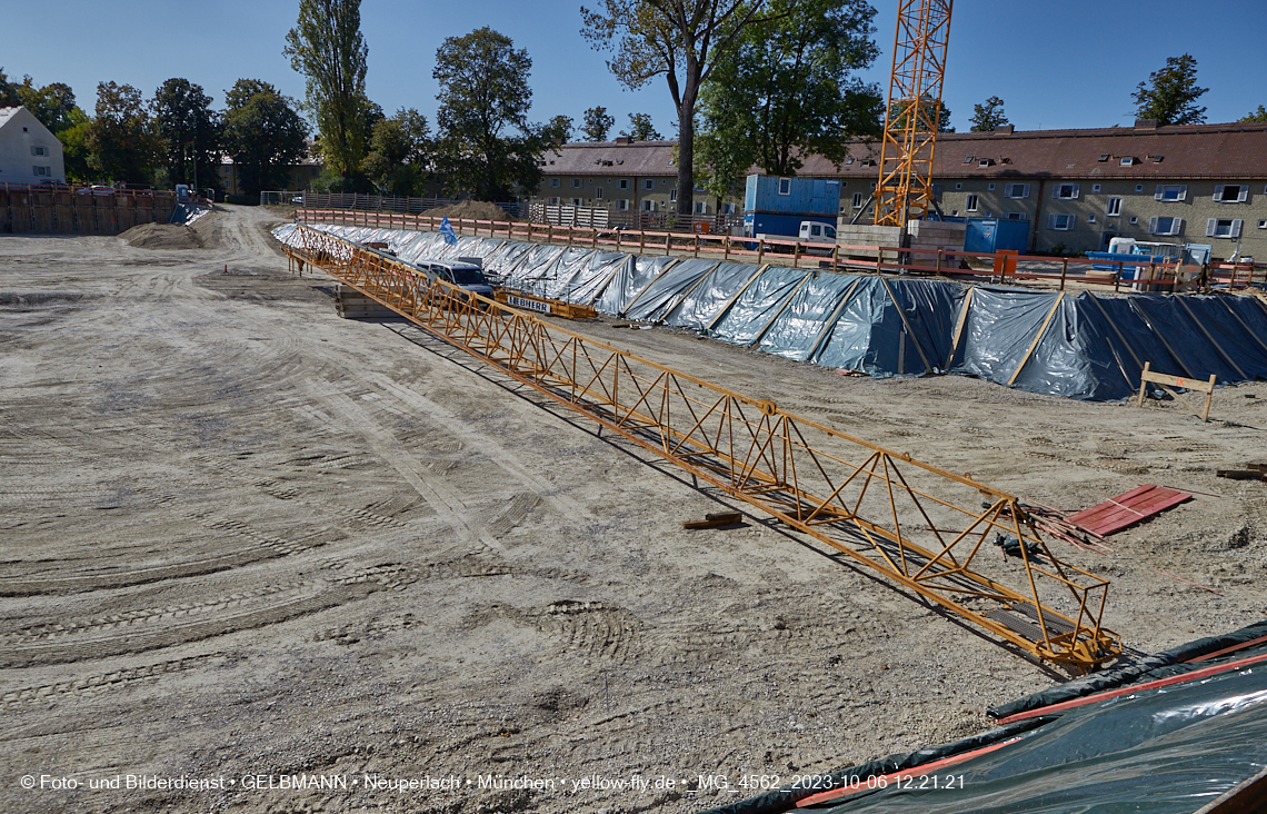 06.10.2023 - Baustelle Maikäfersiedlung in Berg am Laim und Neuperlach