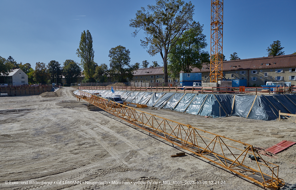 06.10.2023 - Baustelle Maikäfersiedlung in Berg am Laim und Neuperlach