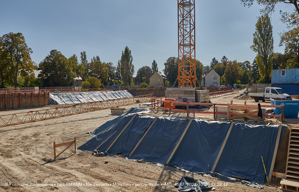 06.10.2023 - Baustelle Maikäfersiedlung in Berg am Laim und Neuperlach