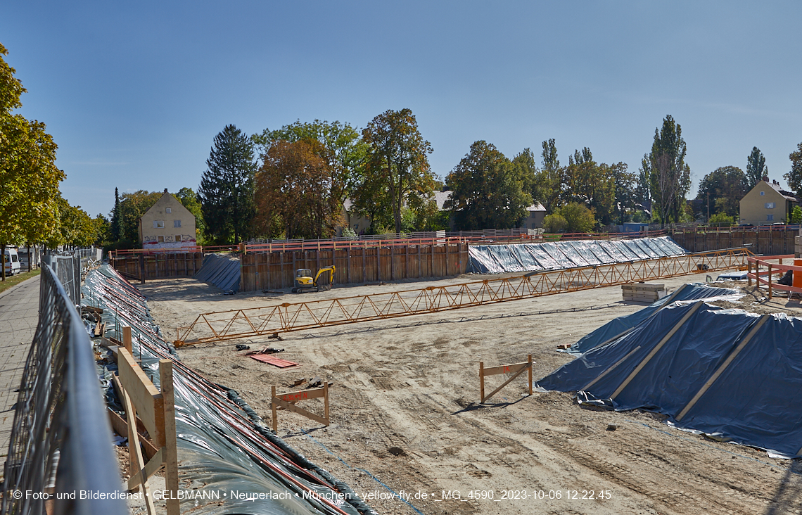 06.10.2023 - Baustelle Maikäfersiedlung in Berg am Laim und Neuperlach