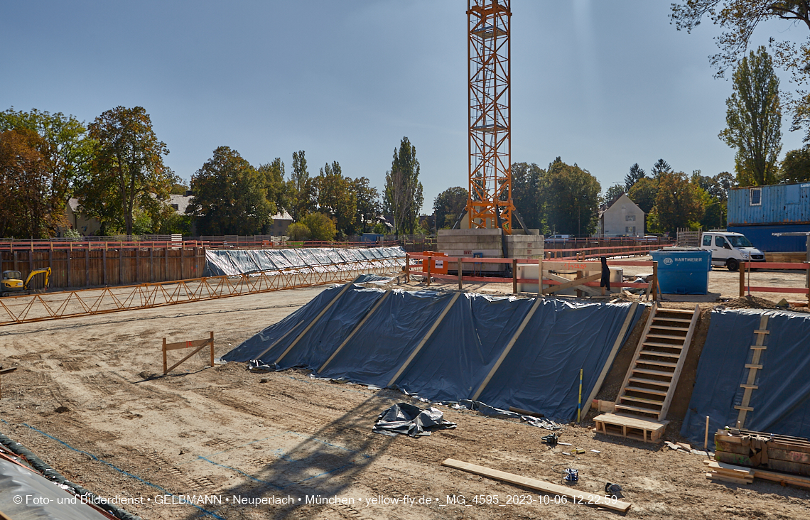 06.10.2023 - Baustelle Maikäfersiedlung in Berg am Laim und Neuperlach