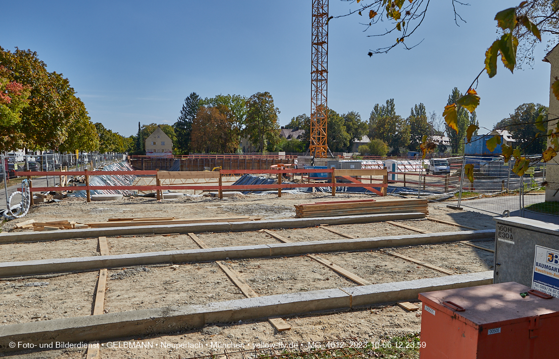 06.10.2023 - Baustelle Maikäfersiedlung in Berg am Laim und Neuperlach