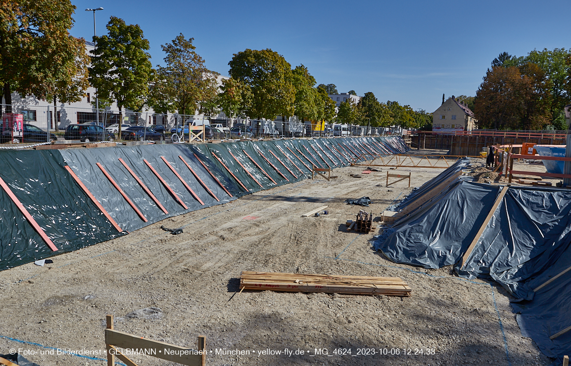 06.10.2023 - Baustelle Maikäfersiedlung in Berg am Laim und Neuperlach