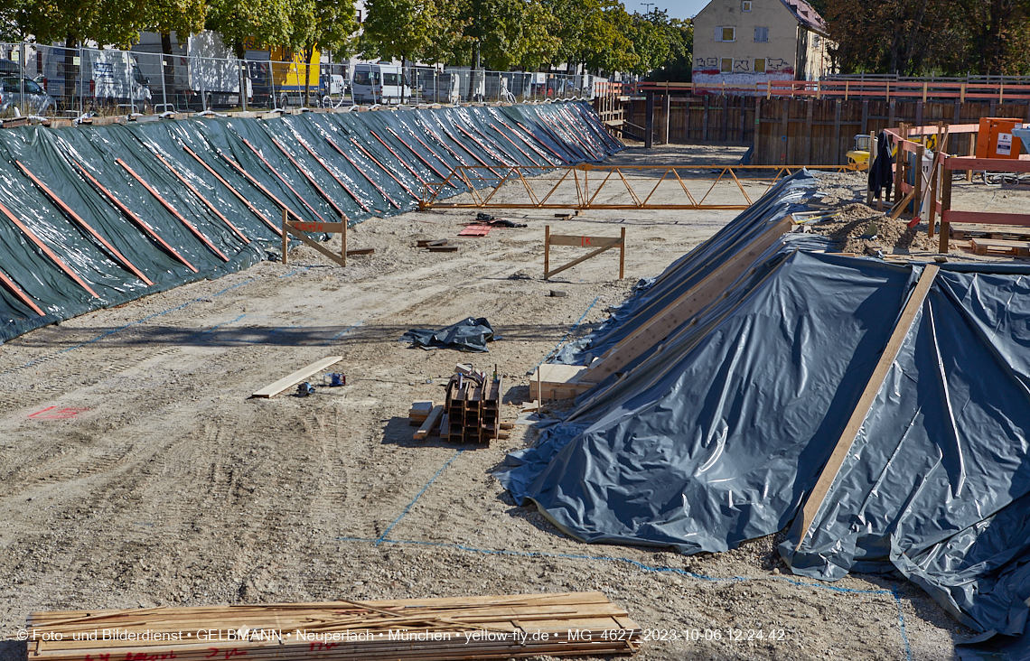 06.10.2023 - Baustelle Maikäfersiedlung in Berg am Laim und Neuperlach