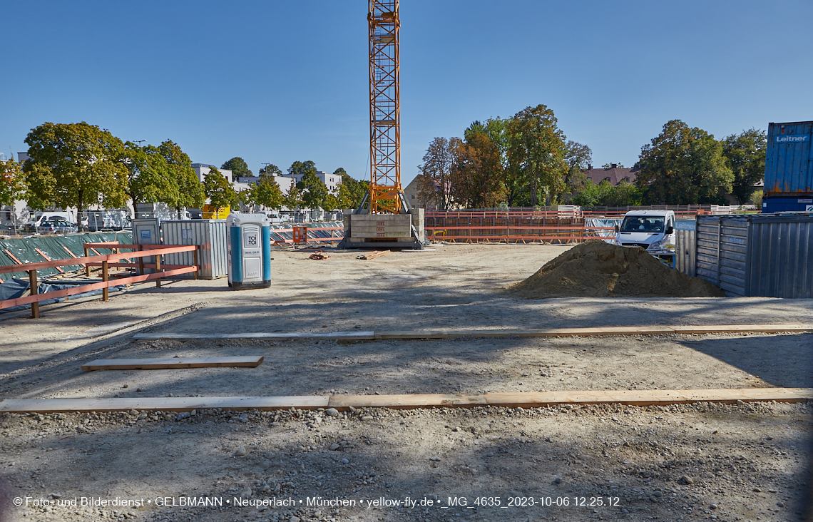 06.10.2023 - Baustelle Maikäfersiedlung in Berg am Laim und Neuperlach