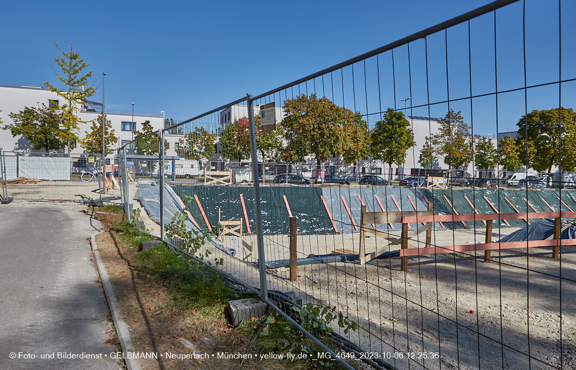 06.10.2023 - Baustelle Maikäfersiedlung in Berg am Laim und Neuperlach