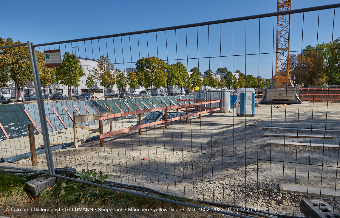 06.10.2023 - Baustelle Maikäfersiedlung in Berg am Laim und Neuperlach