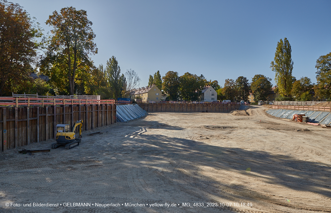 07.10.2023 - Baustelle Maikäfersiedlung in Berg am Laim und Neuperlach