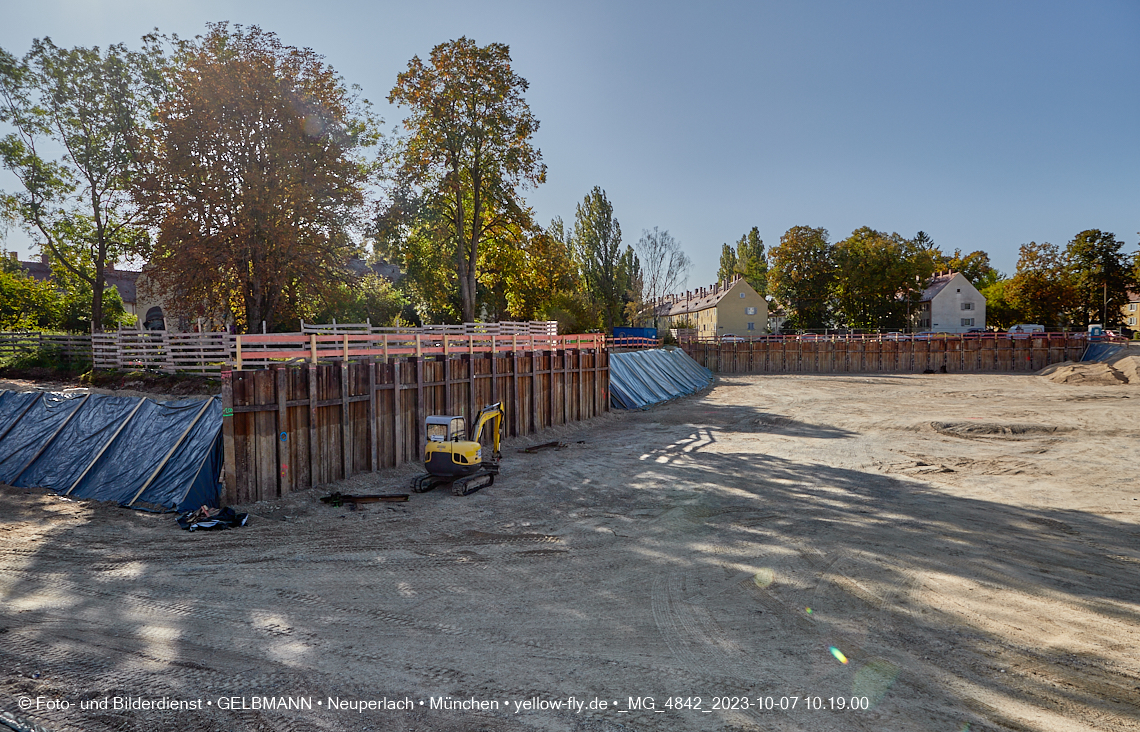 07.10.2023 - Baustelle Maikäfersiedlung in Berg am Laim und Neuperlach